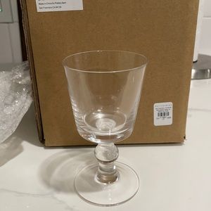 Beaumont wine stem clear glasses